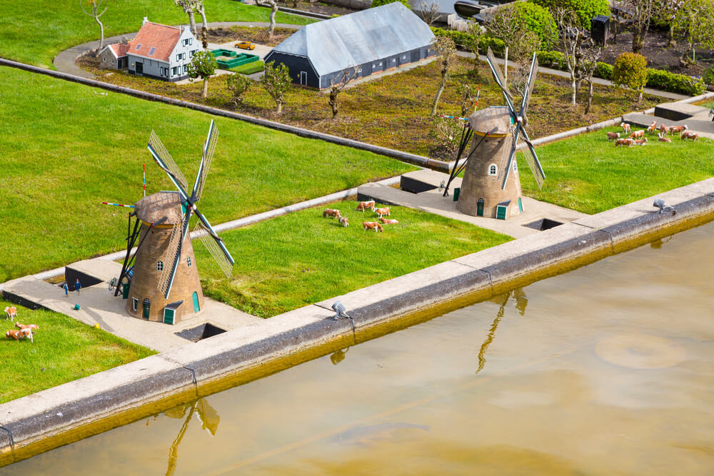 Maquetas de molinos típicos en Madurodam