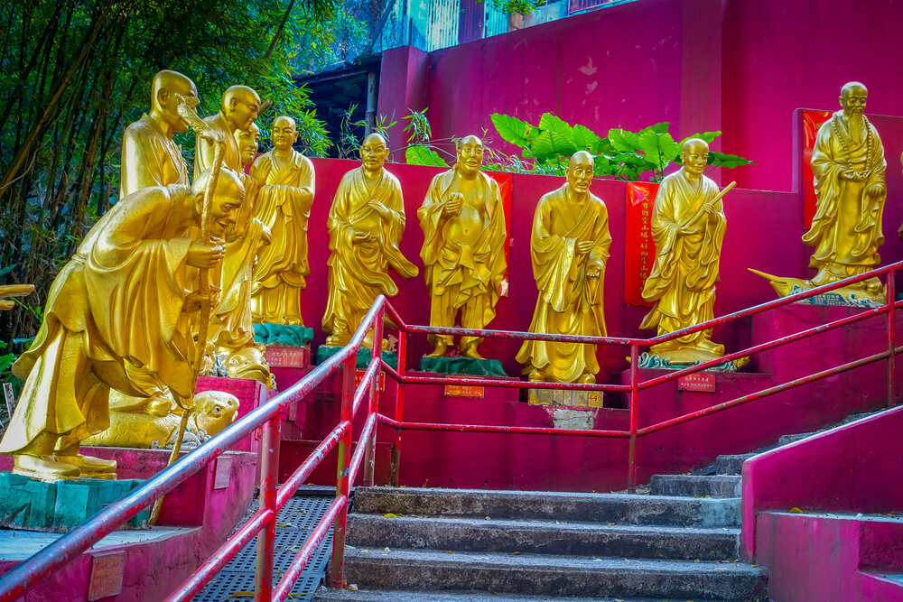 Monasterio de los 10.000 Budas en Hong Kong