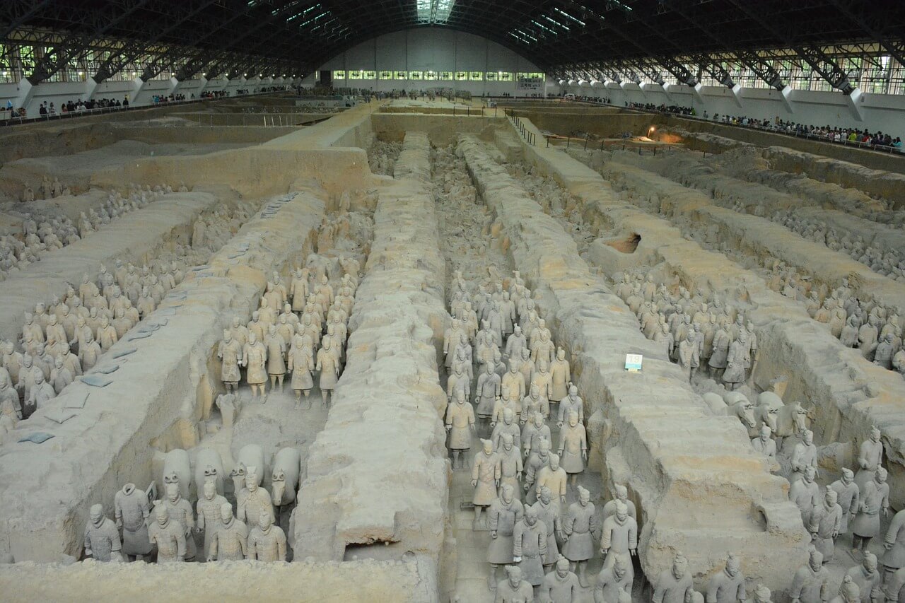 Foso principal de los guerreros de terracota