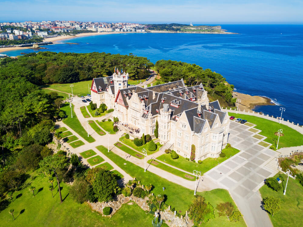Vista aérea del Palacio de la Magdalena