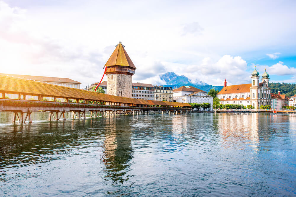 Puente de la Capilla en Lucerna
