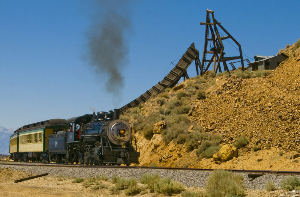 Tren turístico en Virginia City
