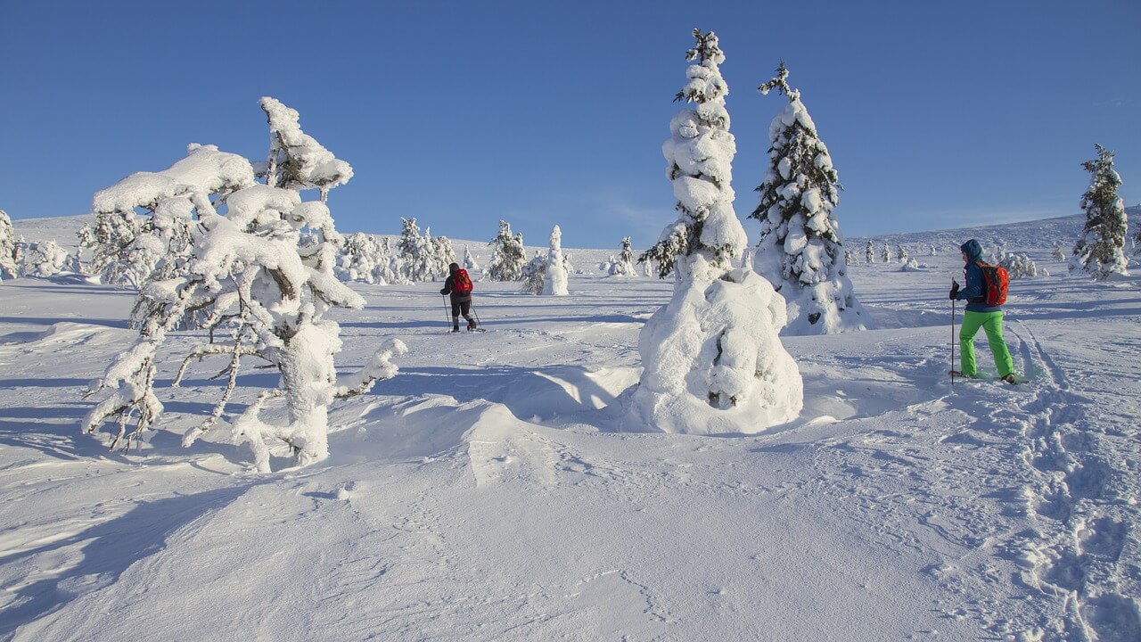 Turistas en Laponia