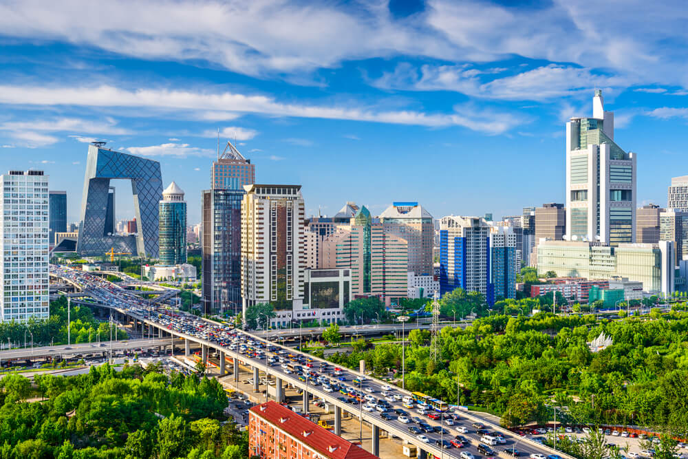 Pekín en China, ejemplo de la geografía humana en Asia Oriental