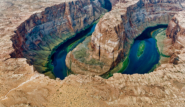 Vista aérea de Horseshoe Bend