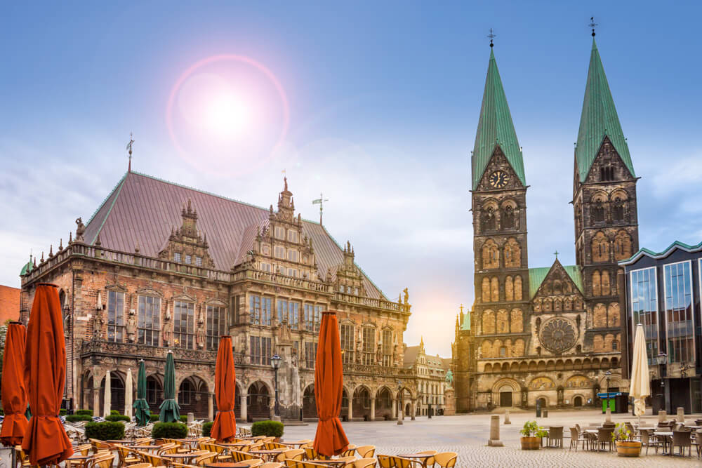 Ayuntamiento y catedral de Bremen