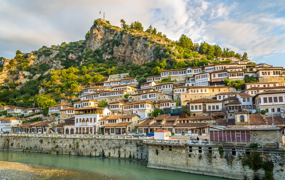 Vista de la ciudad de Berat en Albania
