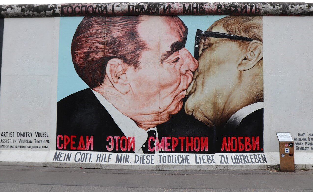 Mural del beso en la East Side Gallery