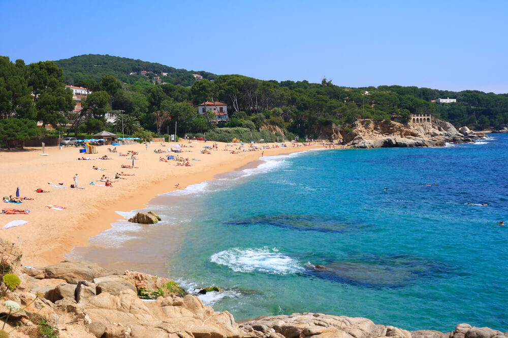 Vista de Cala Rovira en Playa de Aro