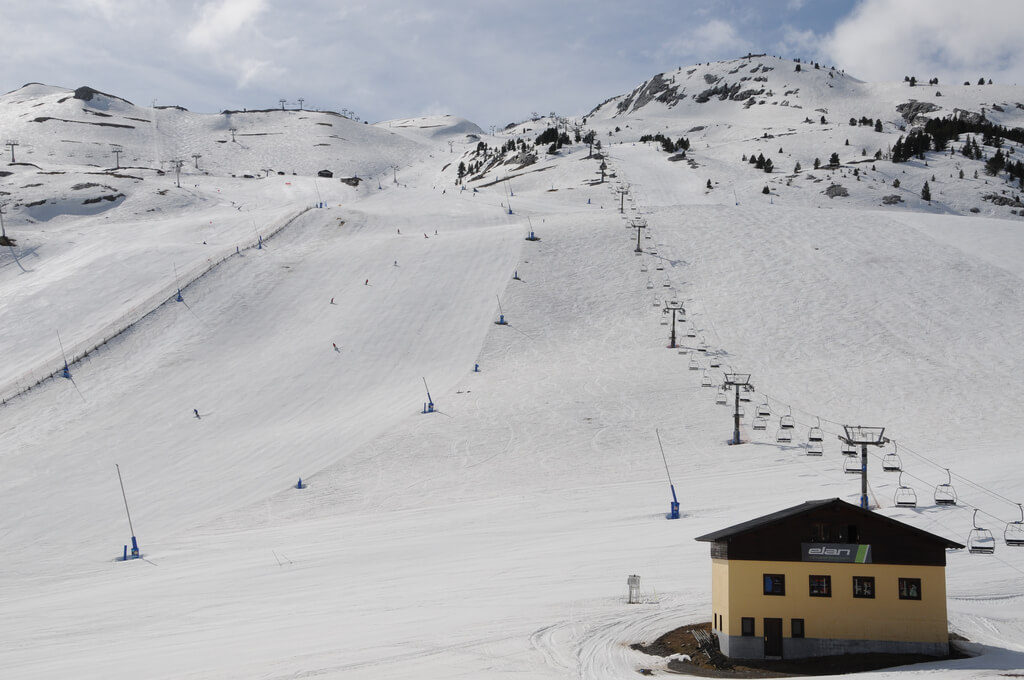 Vista de Candanchú en los Pirineos de Aragón