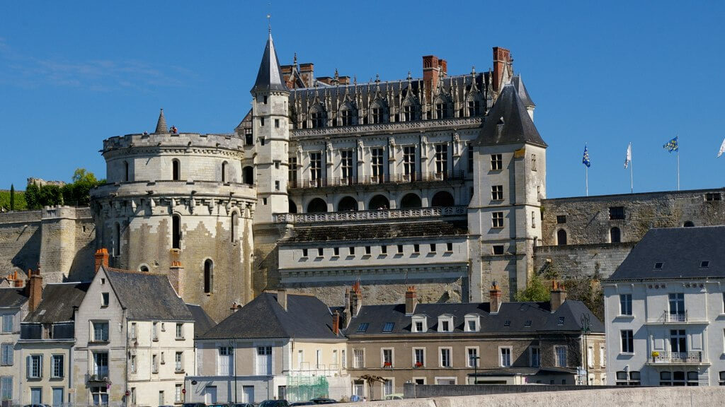 Castillo de Amboise en el valle del Loira