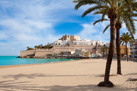 Castillo de Peñíscola en la provincia de Castellón