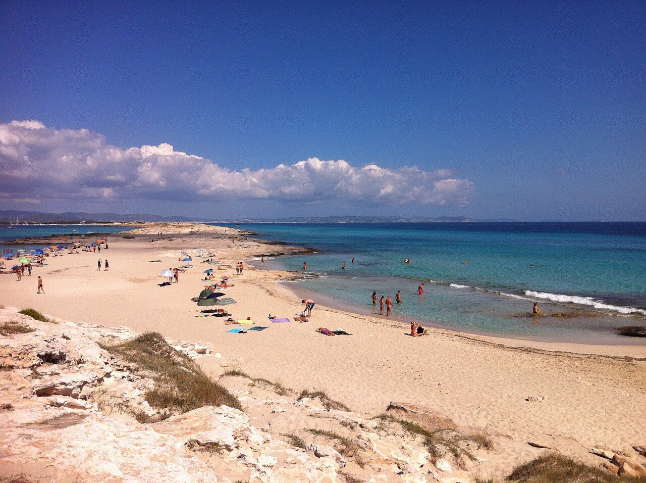 Ses Illetes en la isla de Formentera