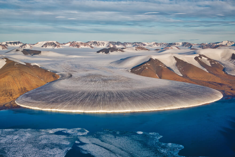 Glaciar en un viaje a Groenlandia
