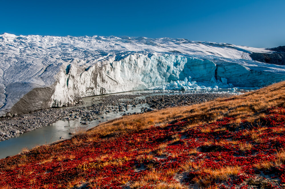 Glaciar Russell en Groenlandi, una de las islas más grandes del planeta