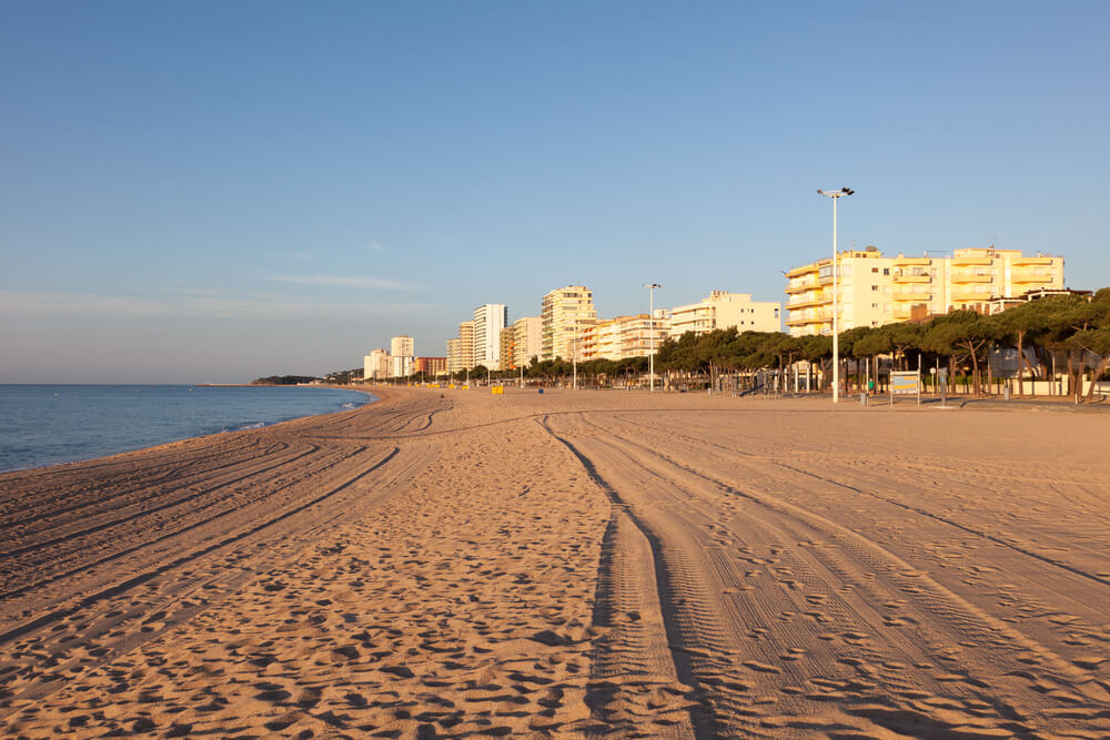 Vista de la Gran Playa en Playa de Aro