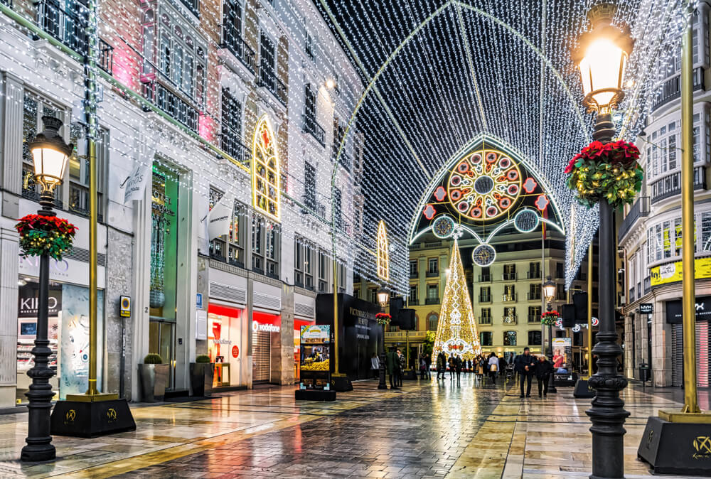 Iluminación navideña en Málaga