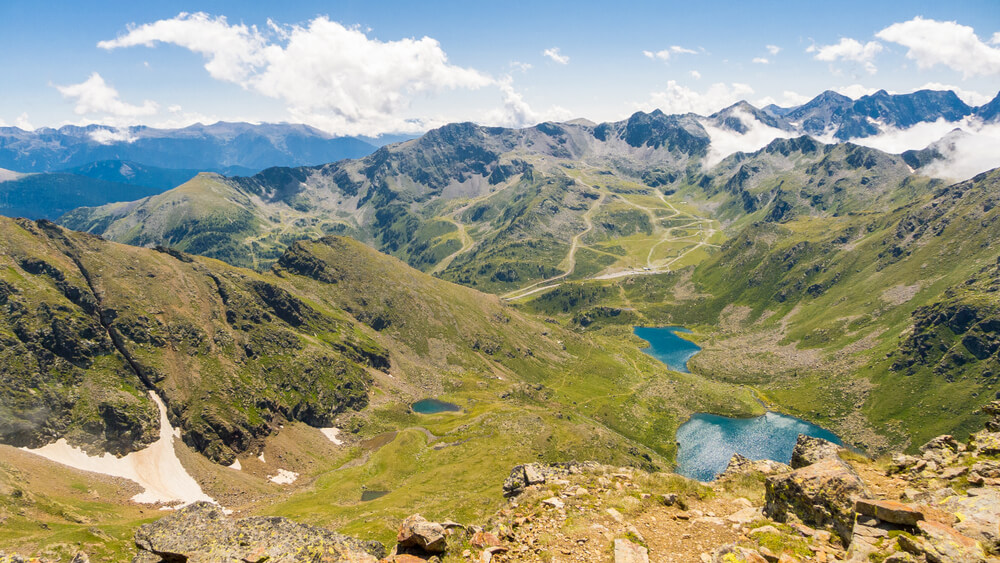 Vista de los lagos de Tristaina