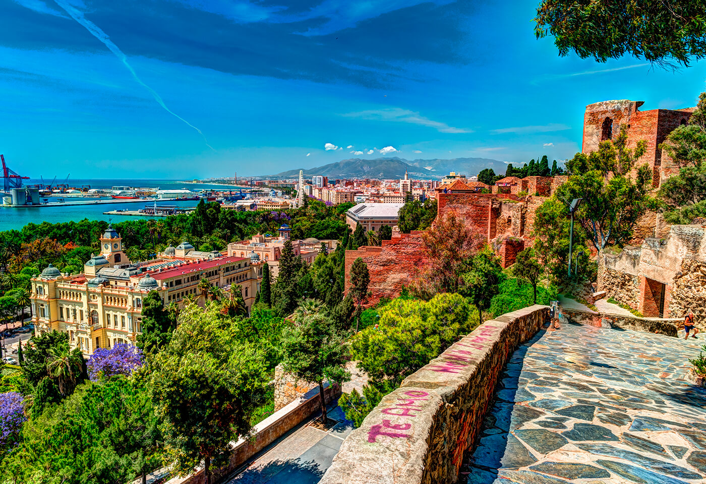 Vista desde el castillo de Gibralfaro