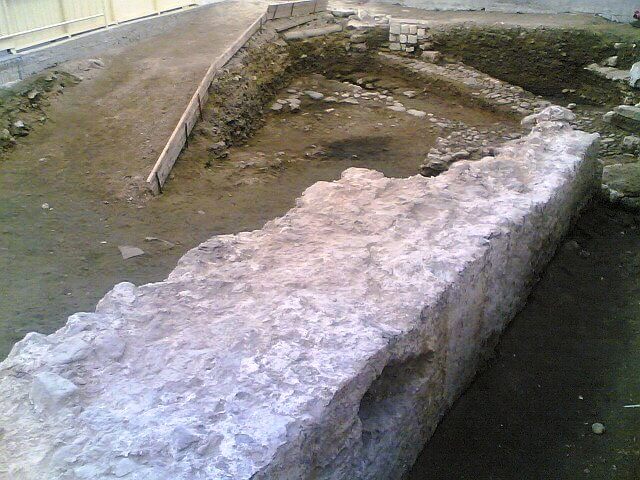 Restos de la muralla medieval de Santander