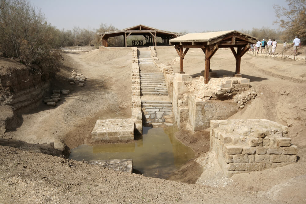 Piscina bautismal en Betania