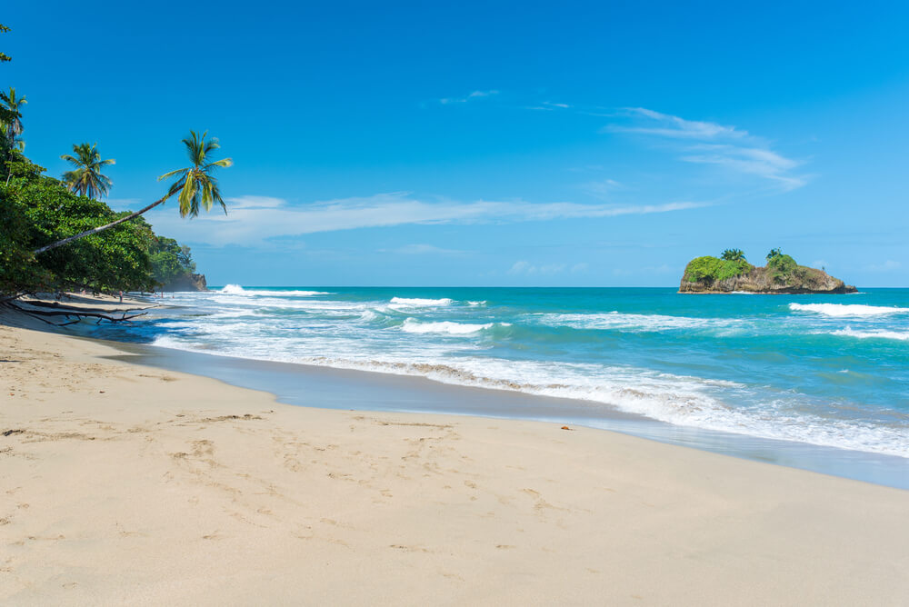 Playa Cocles en Puerto Viejo en el Caribe Sur