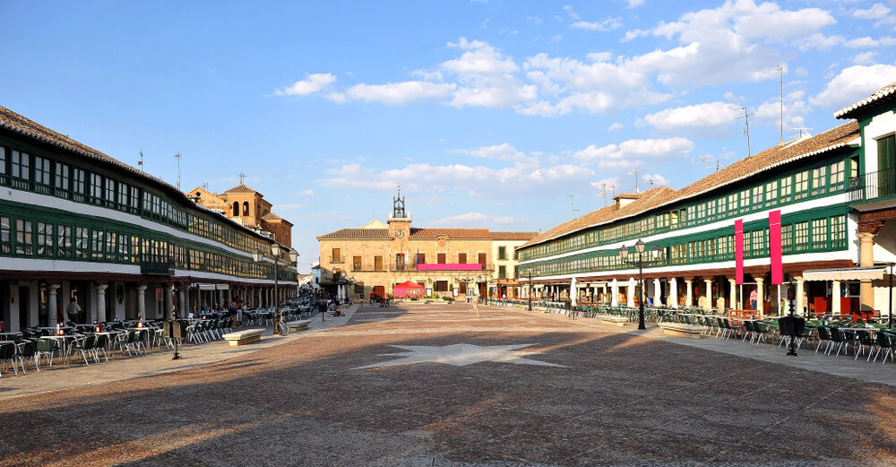 Plaza Mayor de Almagro en la provincia de Ciudad Real