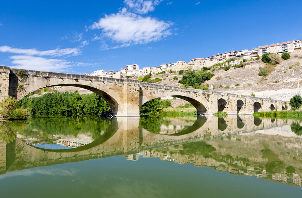 Río Ebro en San Vicente de la Sonsierra en La Rioja