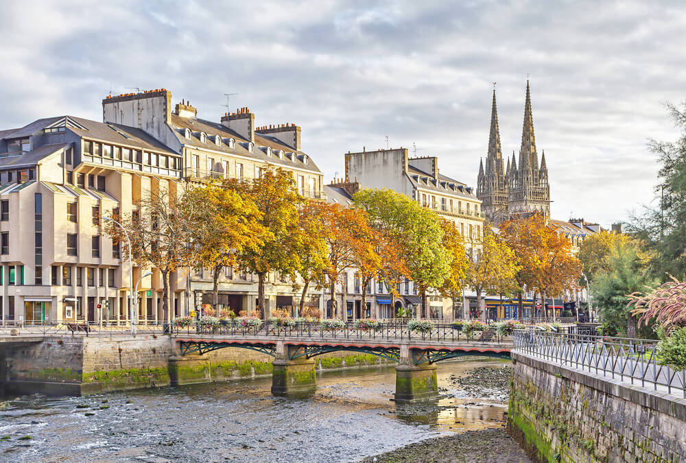 Río Odet en Quimper