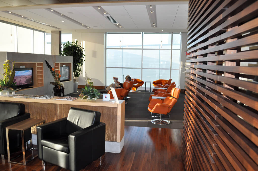 Sala vip en el aeropuerto de Québec