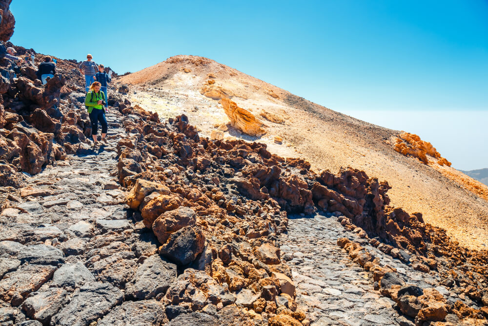 Senderistas en el Teide