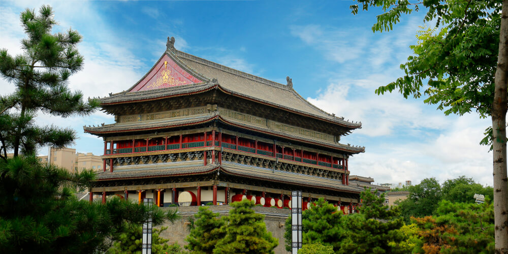 Torre del Tambor, uno de loslugares de Xian más bellos