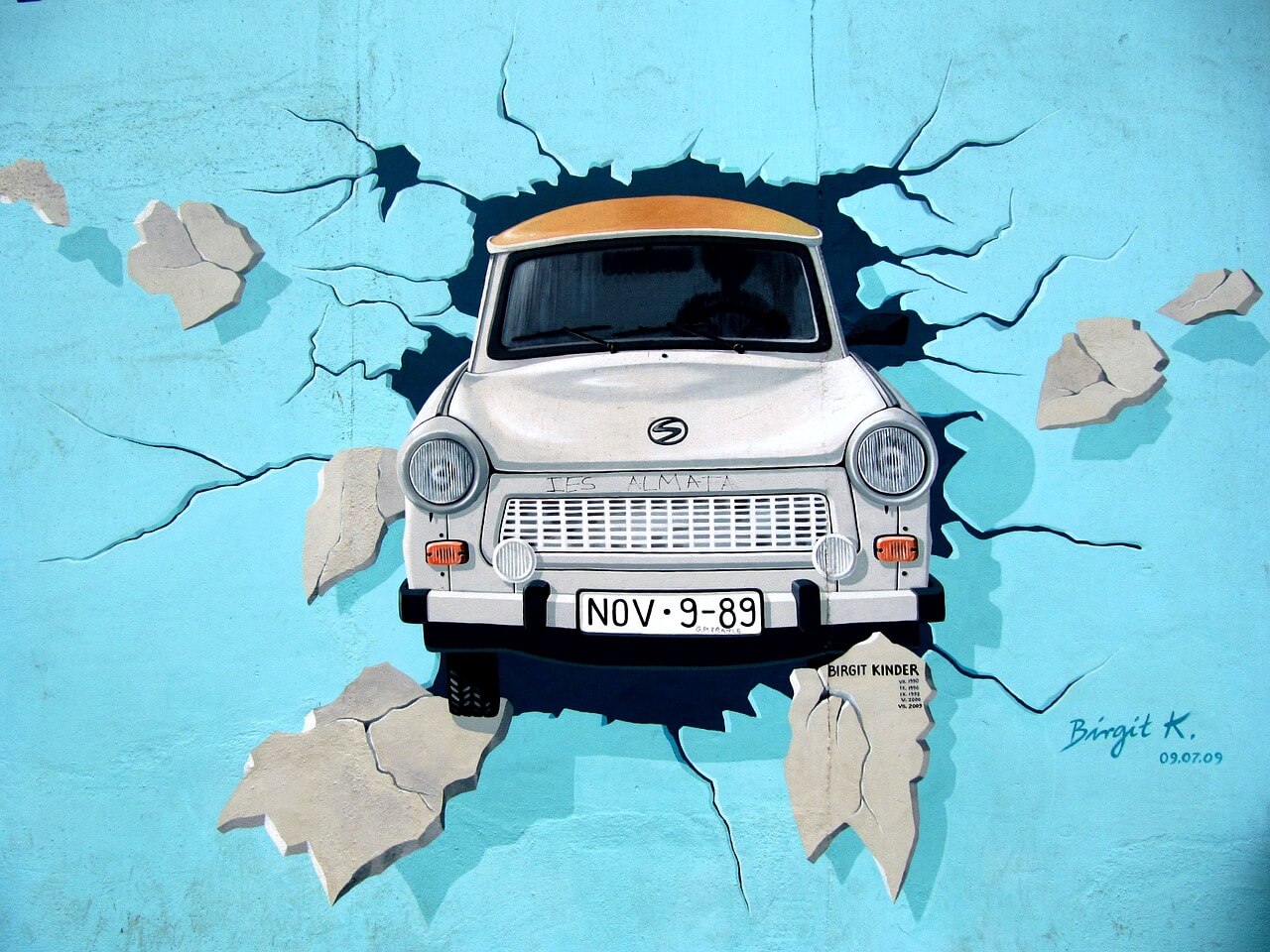 Mural en la East Side Gallery