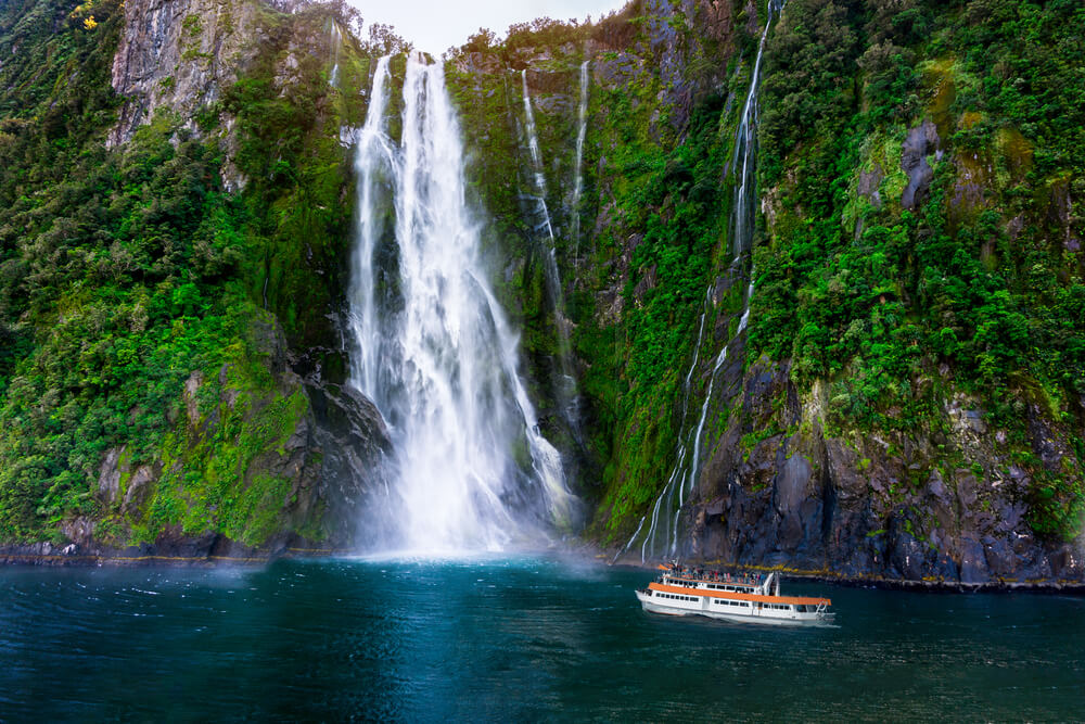 Cascada en Milford Sound