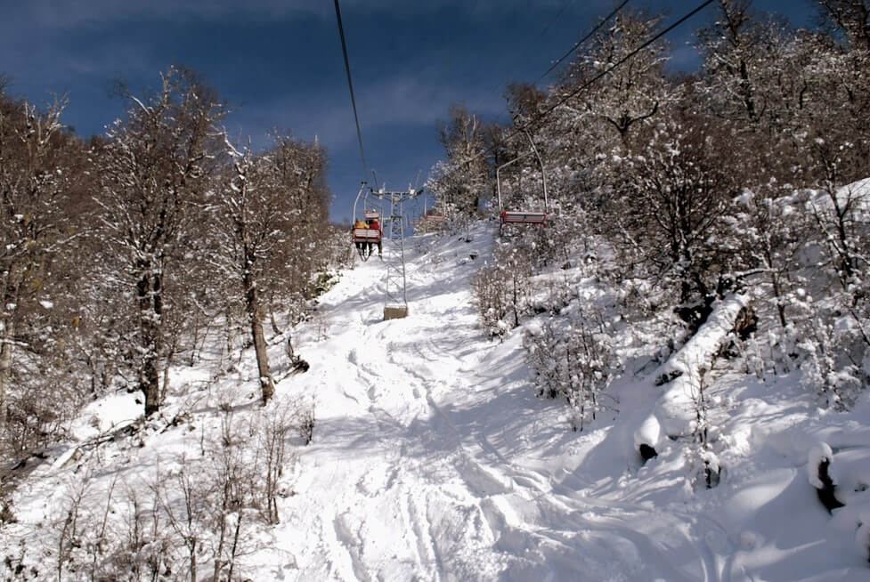 Vista de Cerro Bayo nevado