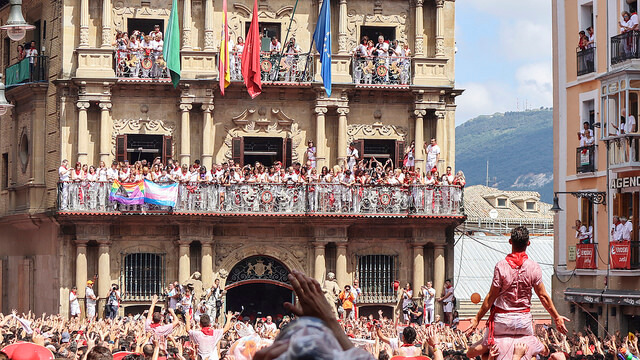 Chupinazo en los sanfermines