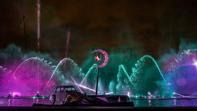 Espectáculo nocturno en Futuroscope