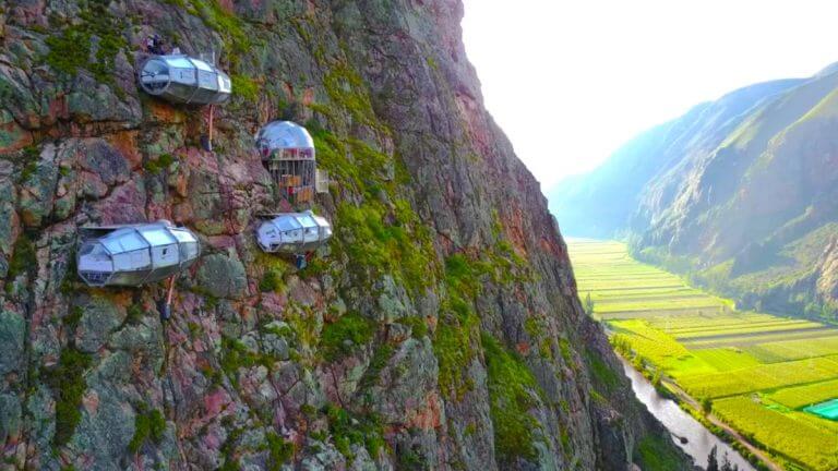 Cápsulas del Hotel Skylodge