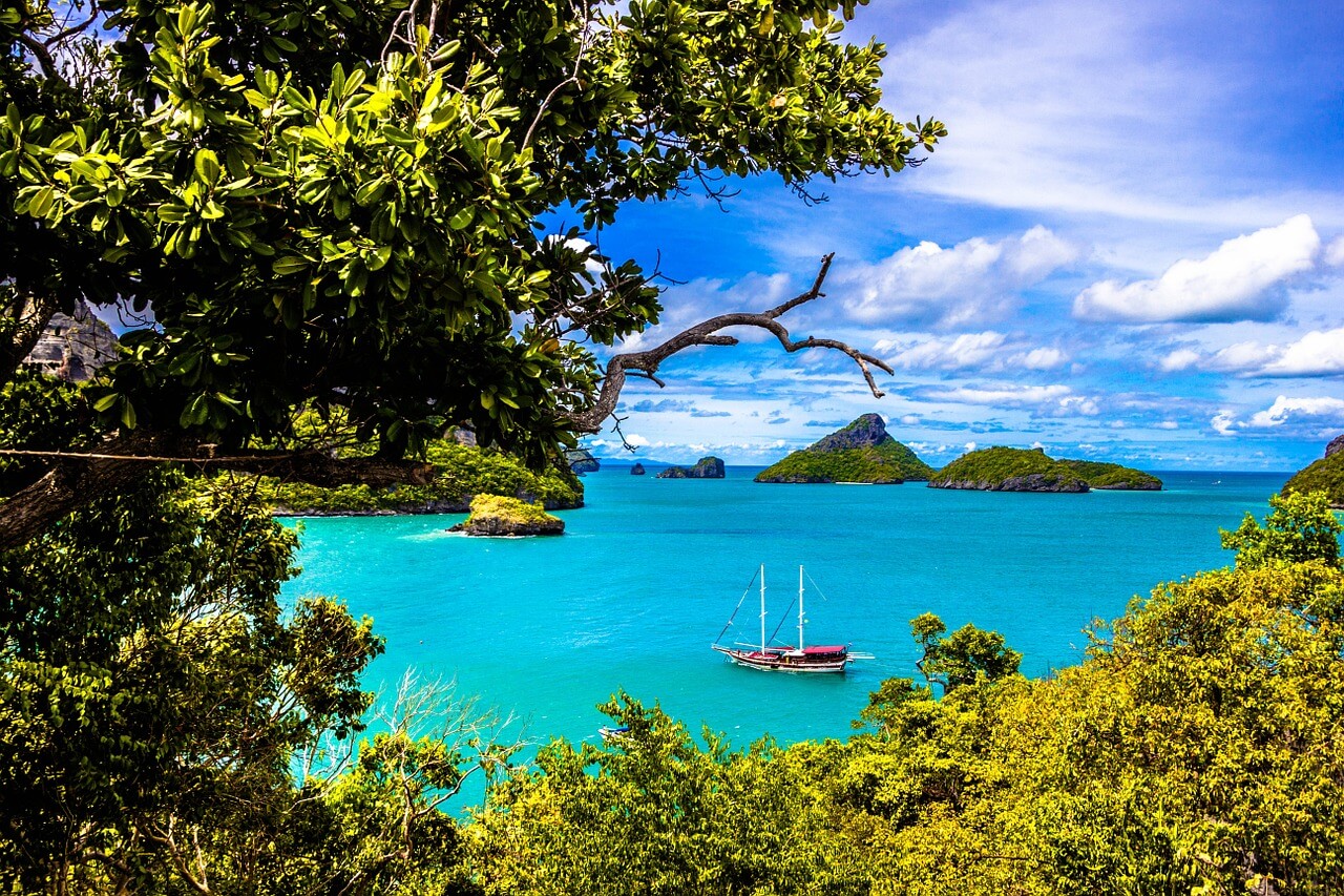 Vista de las islas de Ang Thong