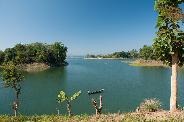 Lago Kaptai cerca de Chittagong
