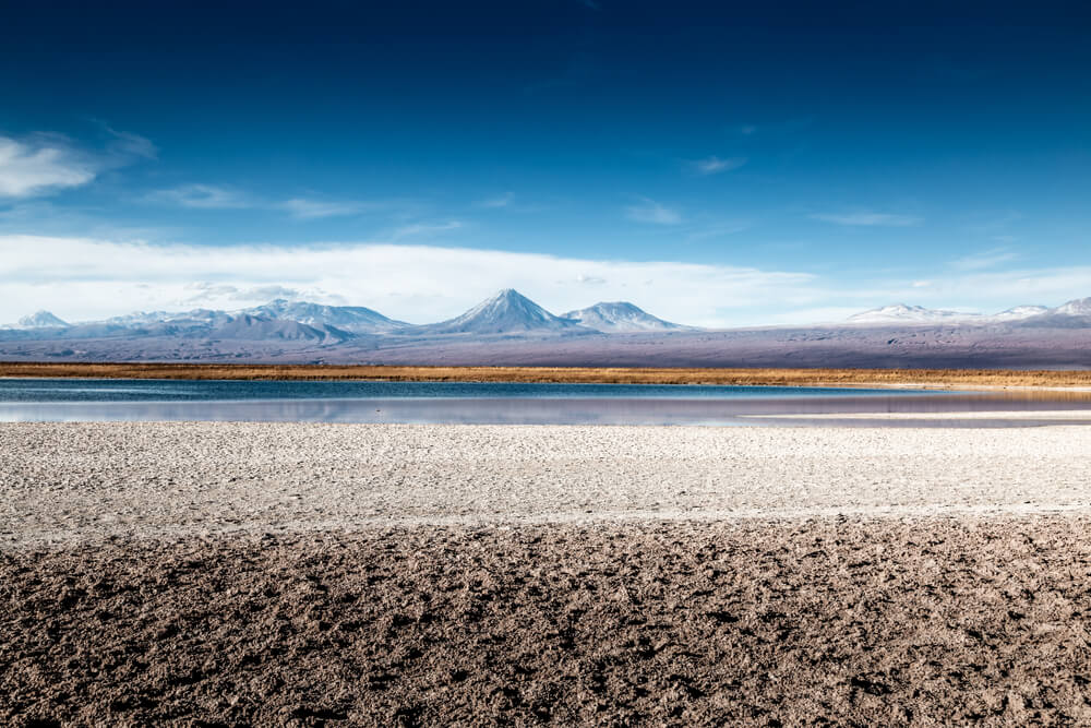 Laguna Céjar en el norte de Chile