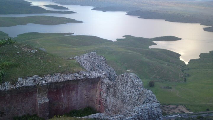 Vista desde el castillo templario de Lares