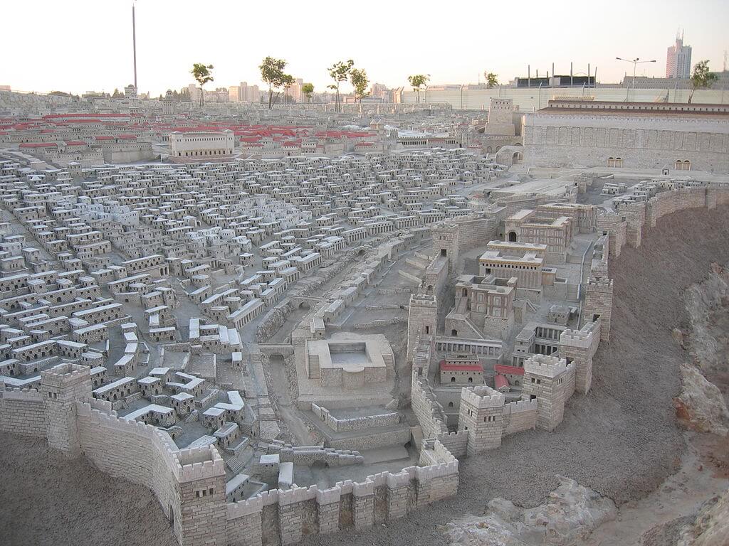 Maqueta del Templo de Jerusalén en el Museo de Israel