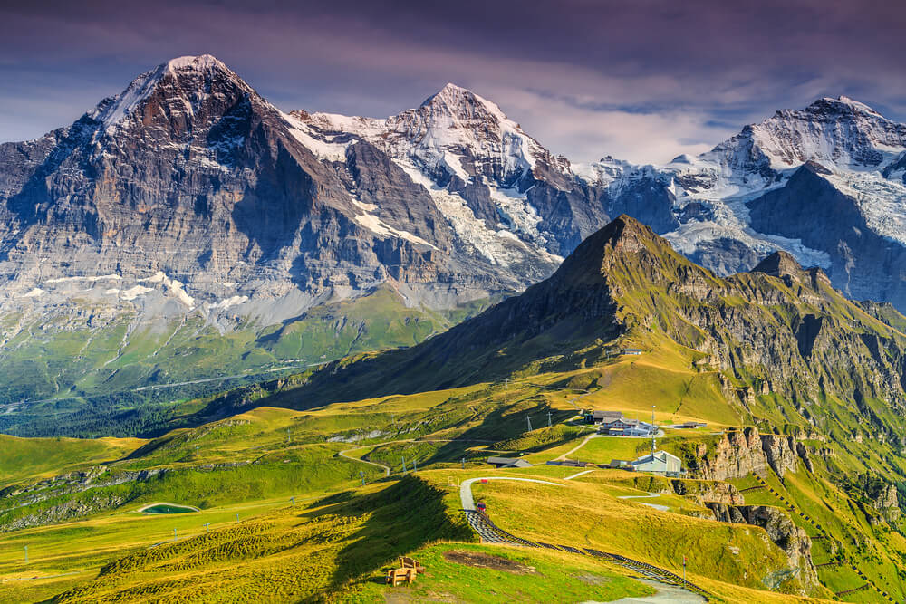 Picos Monch, Jungfrau y Eiger