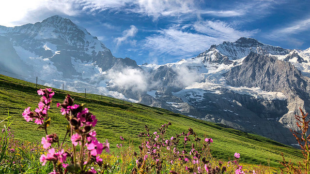 Paisaje del pico Eiger
