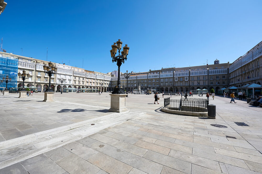 Plaza de María Pita en la ciudad de A Coruña