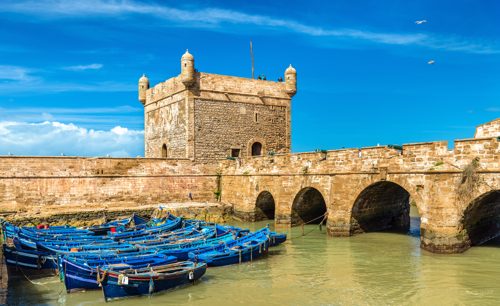 Puerto de Essaouira en Marruecos