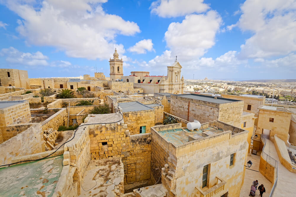 Vista de Rabat en Malta