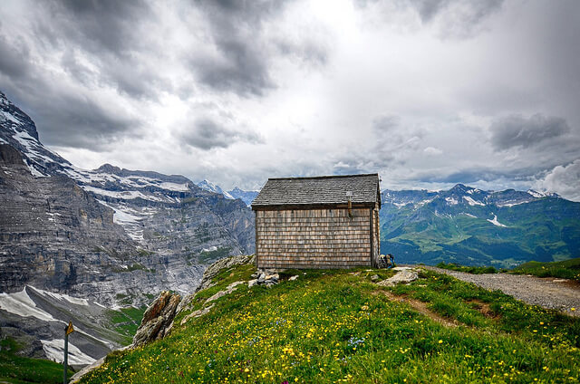 Vista del sendero del Eiger 