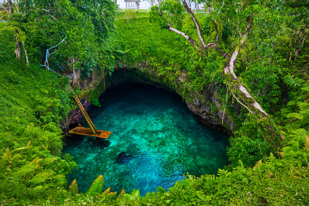Sua Ocean Trench en Upolu